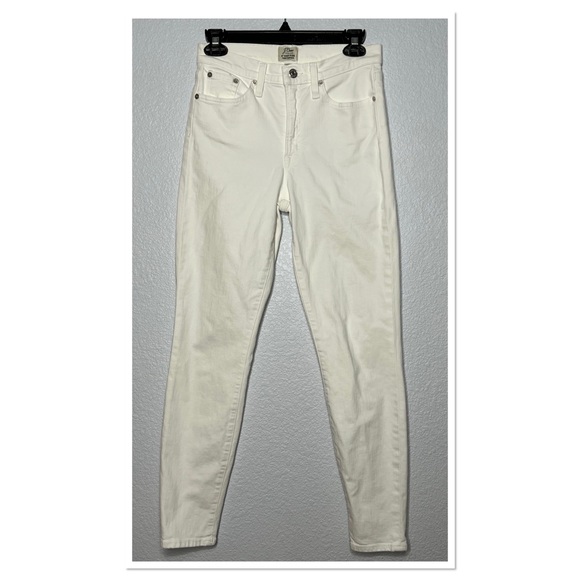 J Crew 9” High-Rise Toothpick Cotton Blend Zipper Fly Jeans Sz 27 - Picture 2 of 9